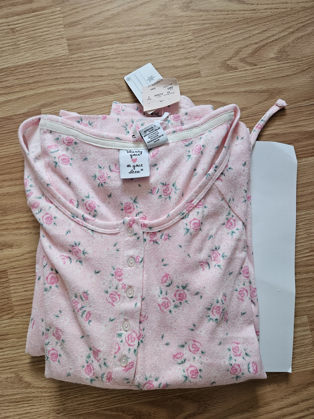 Pink Floral Pajama Women's SMALL